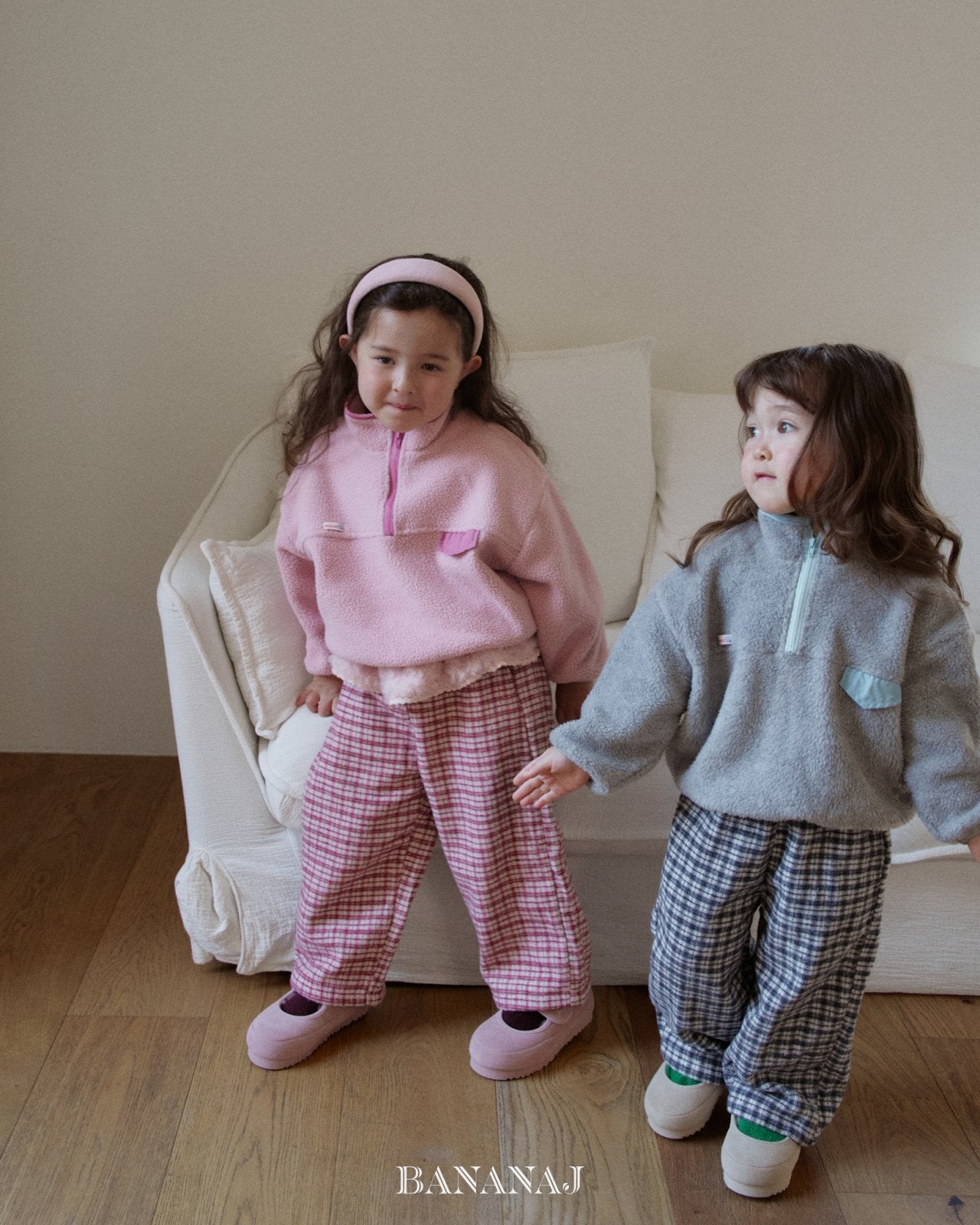 ［BANANAJ］Forming half zip-up