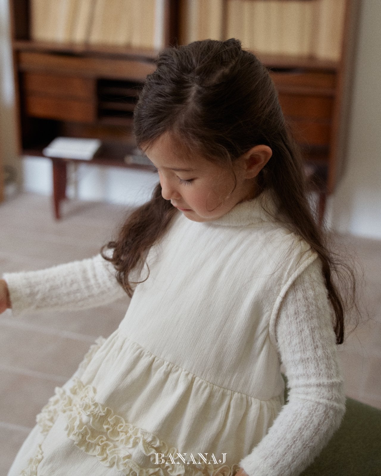 ［BANANAJ］Sherbet frill one-piece