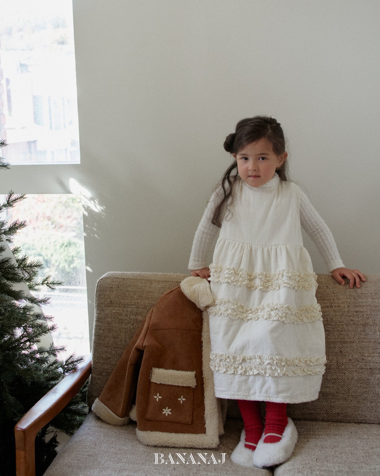 ［BANANAJ］Sherbet frill one-piece