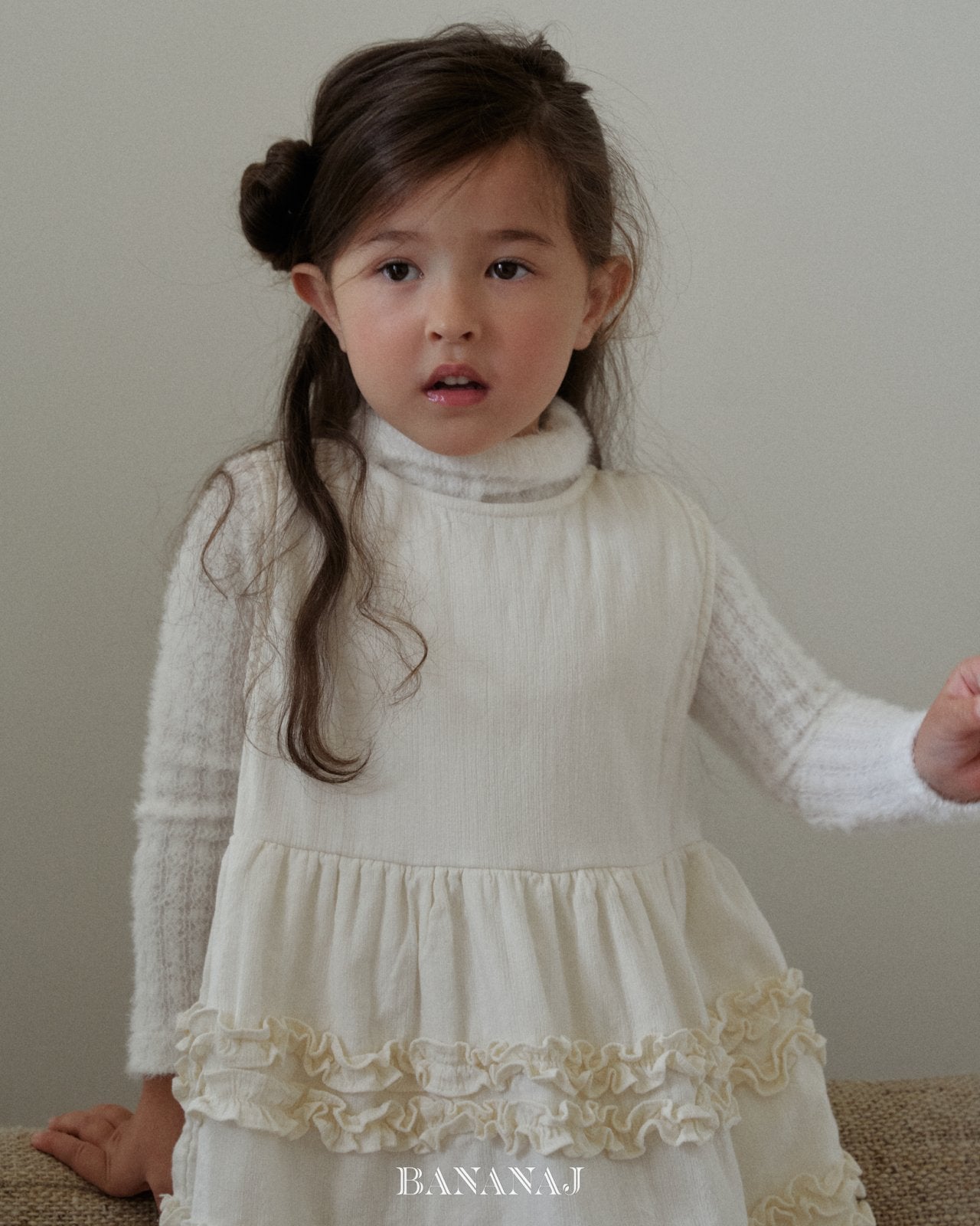 ［BANANAJ］Sherbet frill one-piece