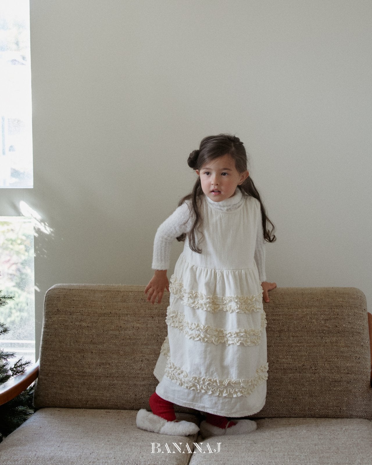 ［BANANAJ］Sherbet frill one-piece