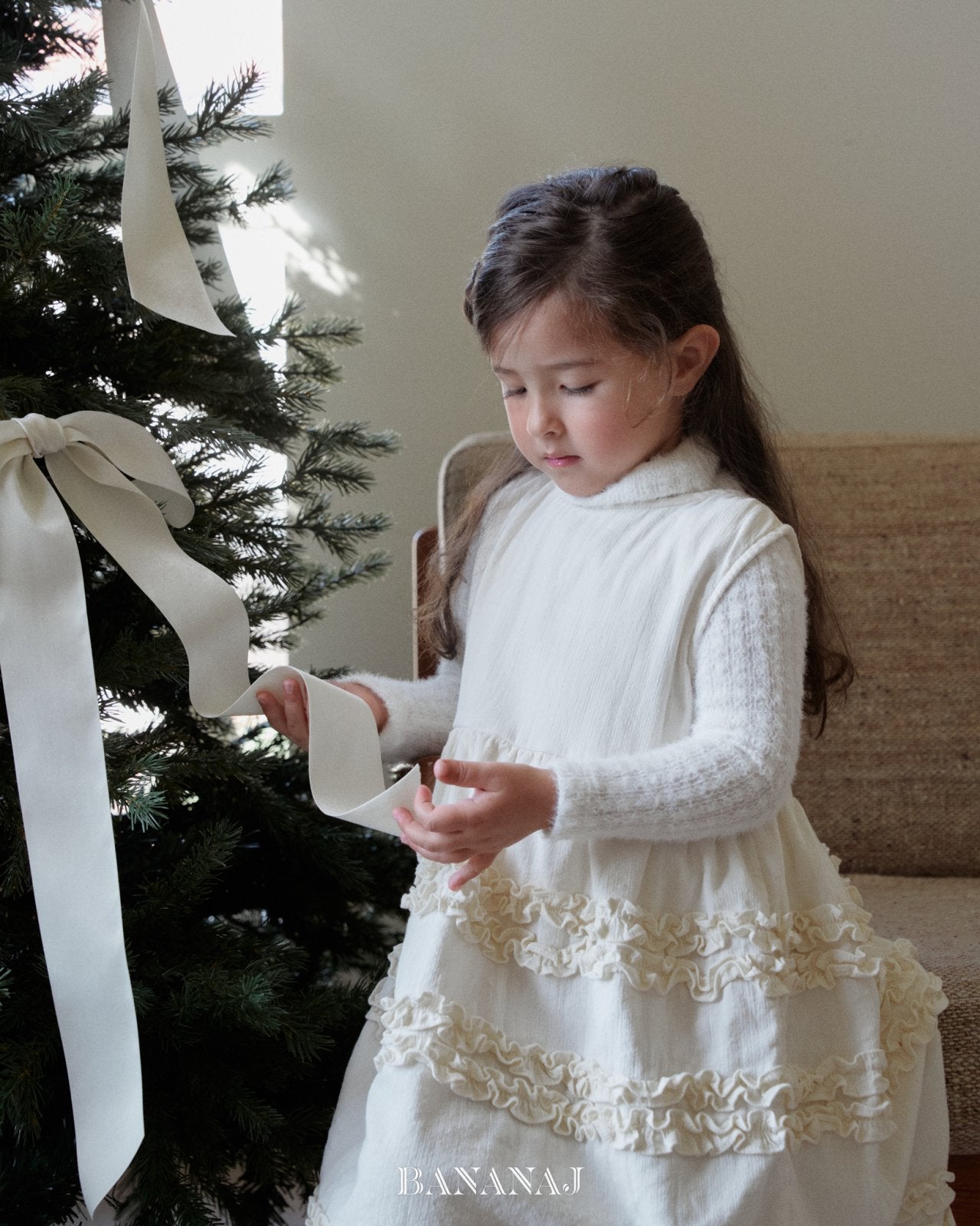 ［BANANAJ］Sherbet frill one-piece