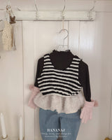 ［BANANAJ］Soft stripe vest