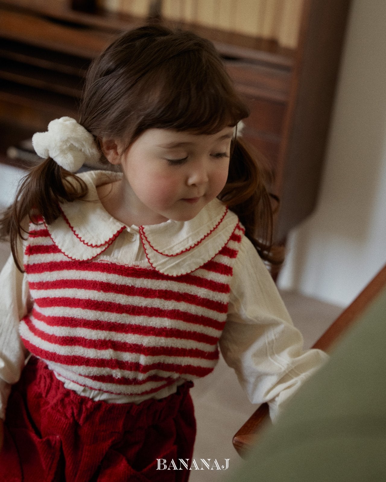 ［BANANAJ］Soft stripe vest