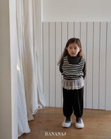 ［BANANAJ］Soft stripe vest