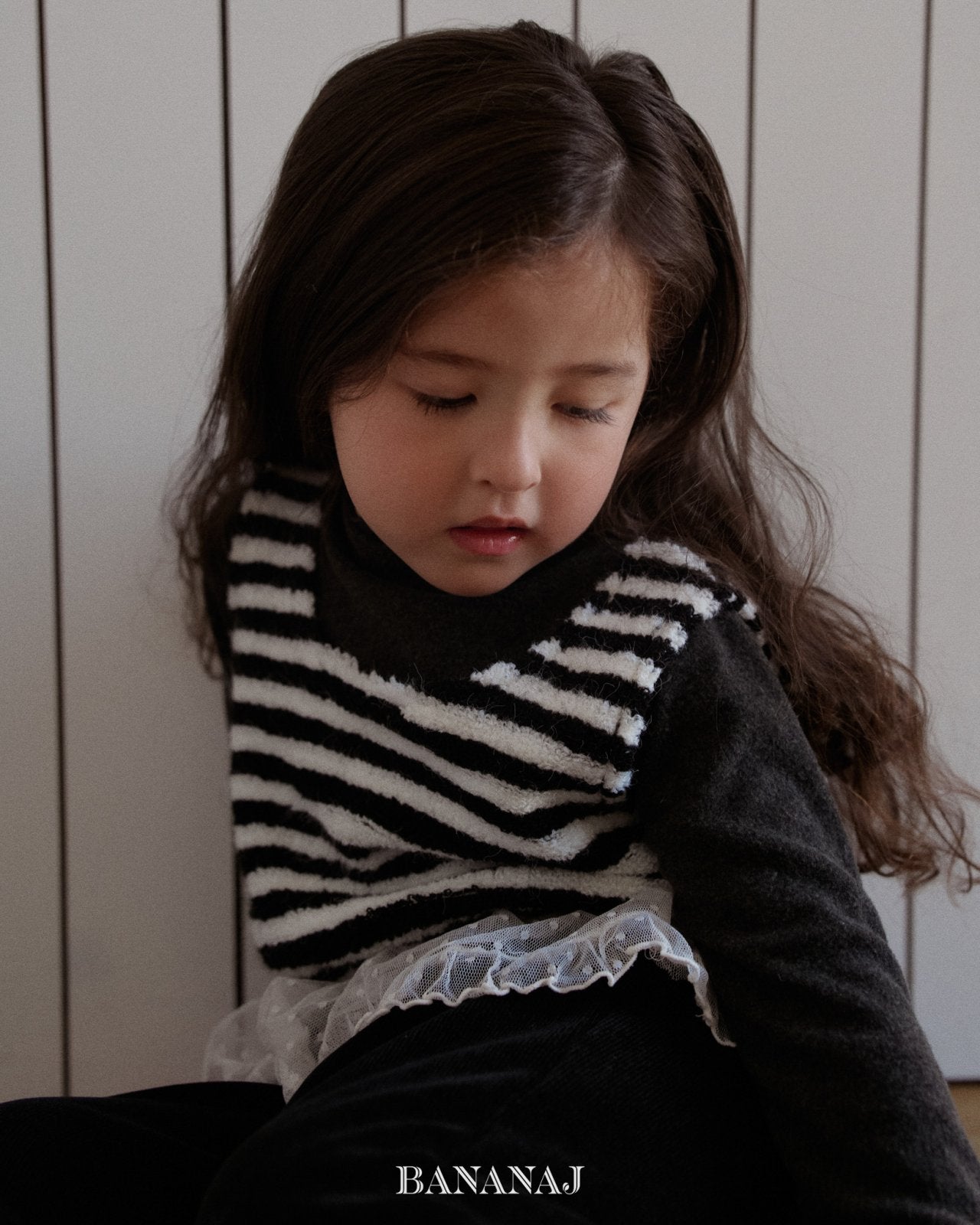 ［BANANAJ］Soft stripe vest