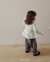 ［BANANAJ］Ruffle frill tee