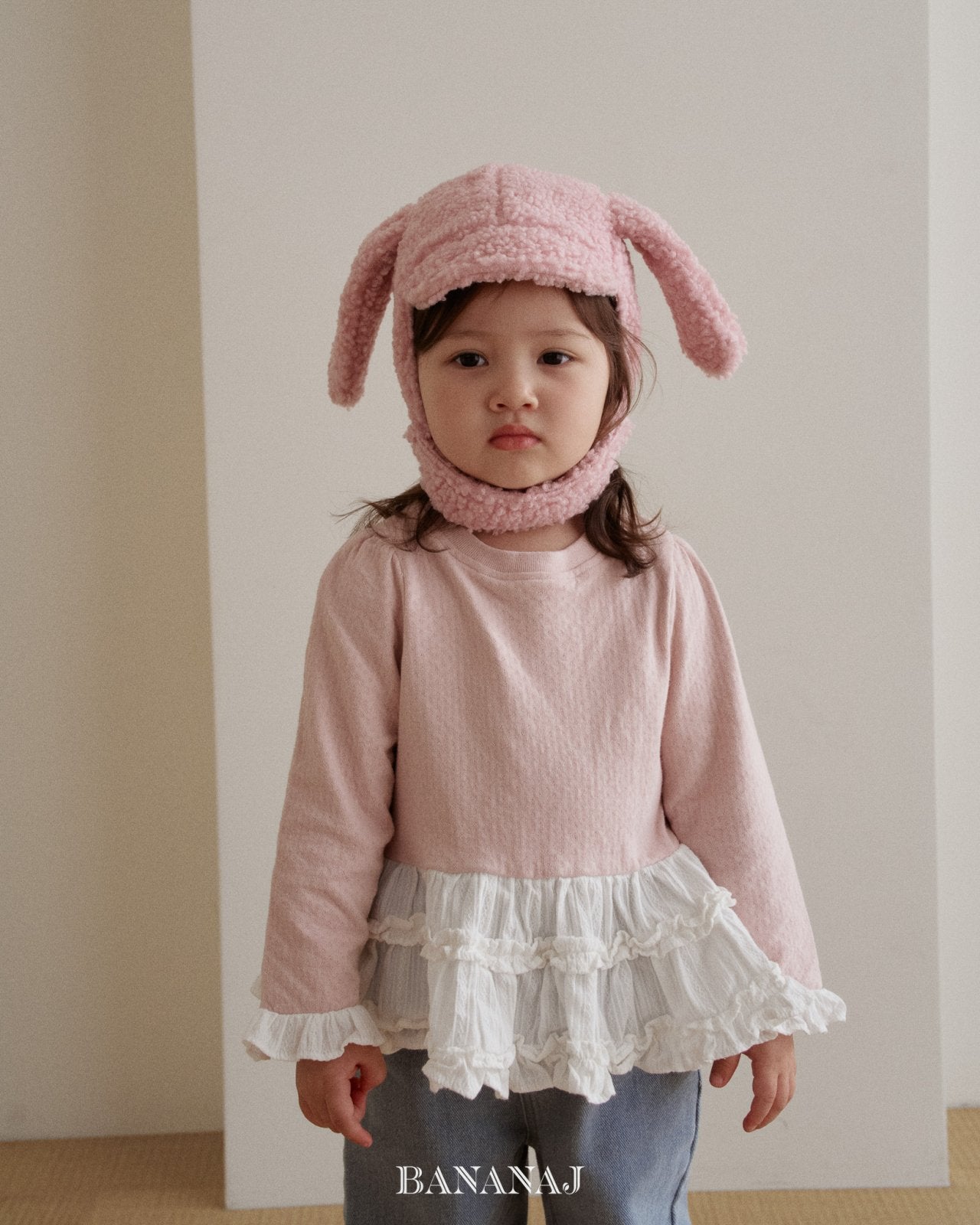 ［BANANAJ］Ruffle frill tee