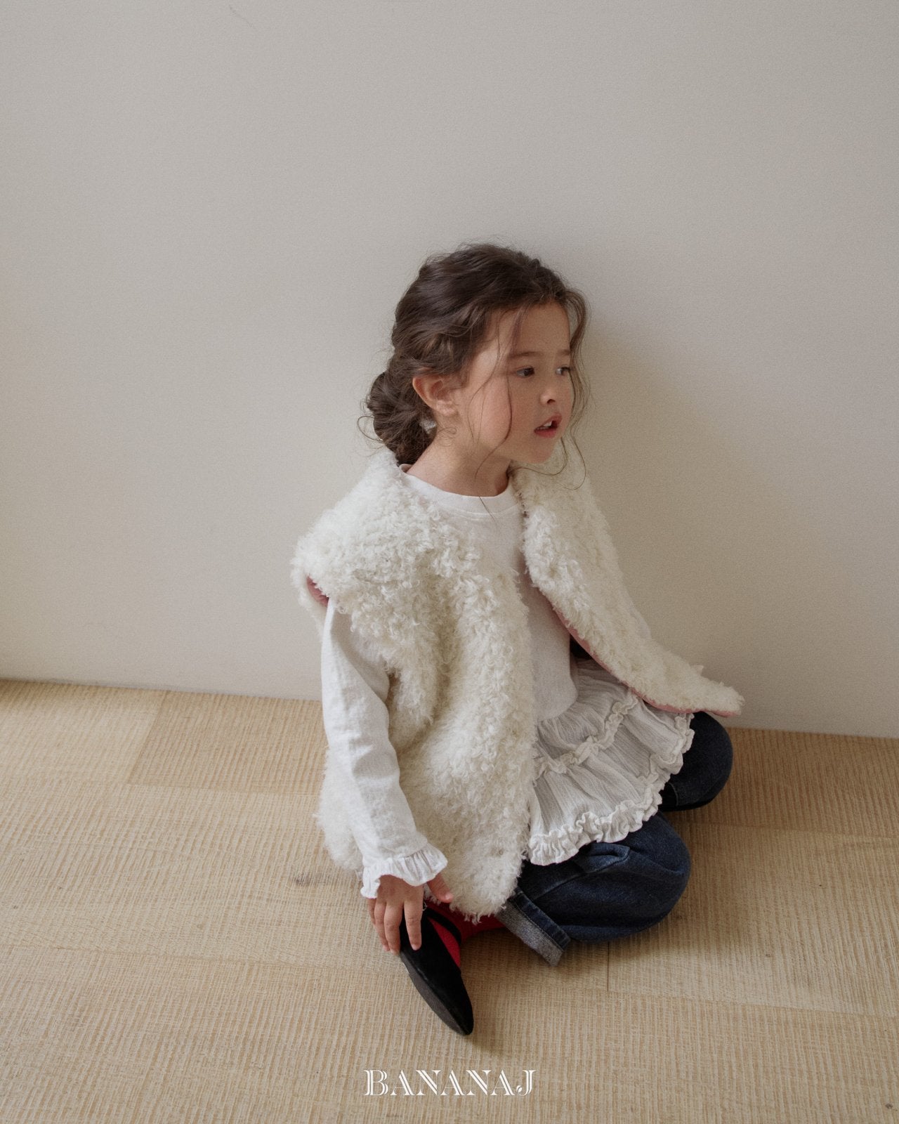 ［BANANAJ］Ruffle frill tee