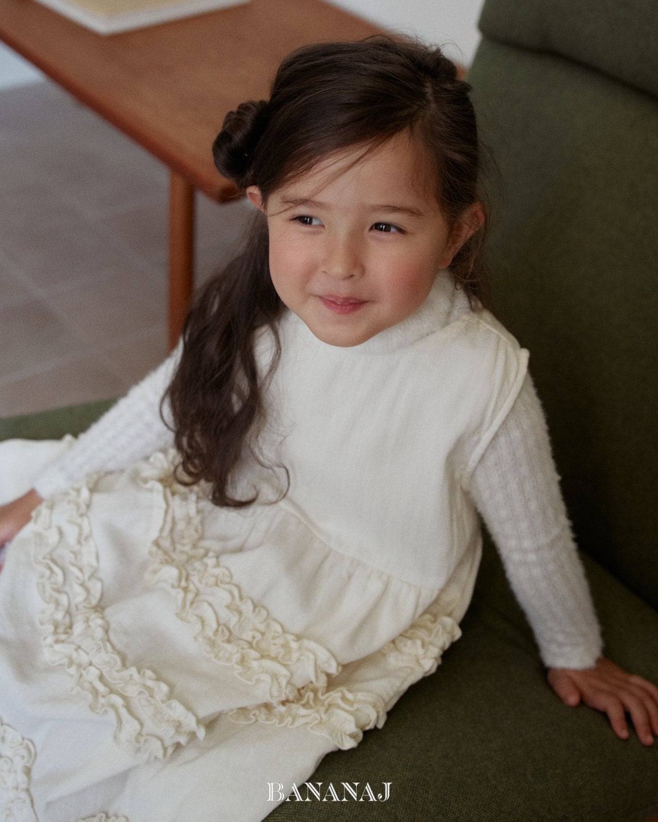 ［BANANAJ］Soft touch turtleneck tee