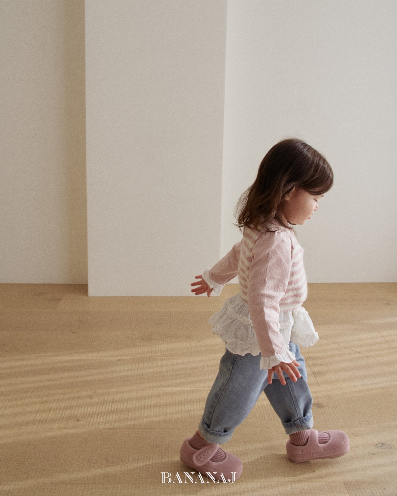 ［BANANAJ］Ruffle frill tee