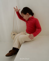 ［BANANAJ］Soft turtleneck tee