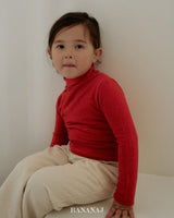 ［BANANAJ］Soft turtleneck tee