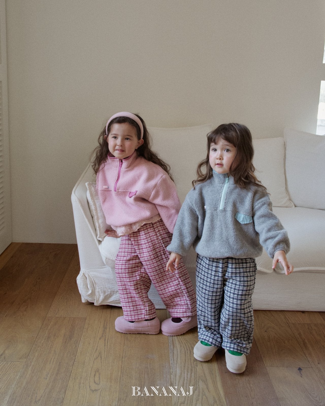 ［BANANAJ］Cozy check pants