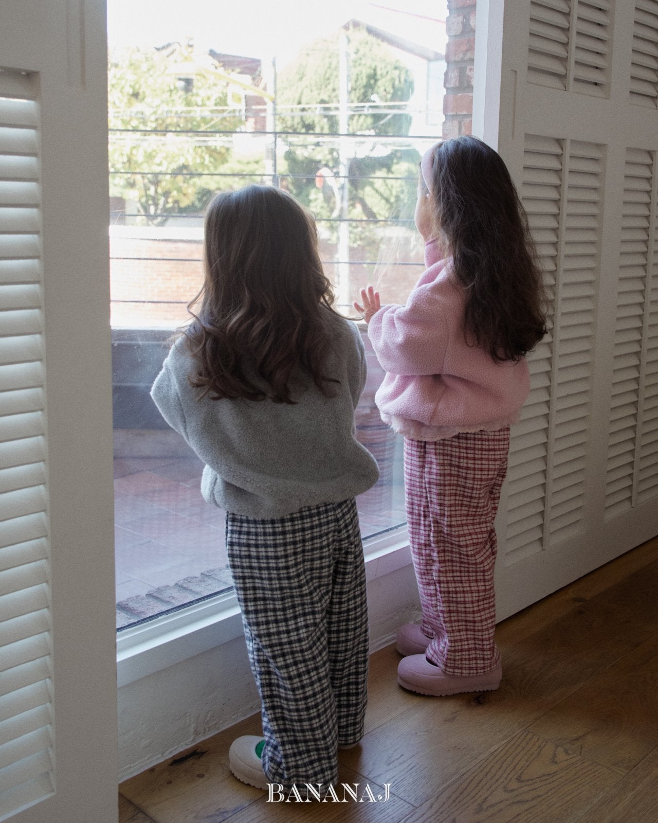 ［BANANAJ］Cozy check pants