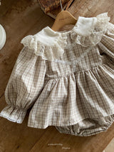 ［Anne shirley］Sophia rompers (beige)