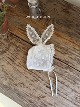 ［marron］Bunny lace bonnet