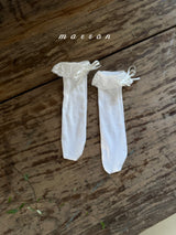 ［marron］Ribbon socks