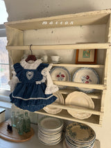 ［marron］Heart frill lace rompers