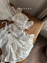 ［marron］Spring flower rompers