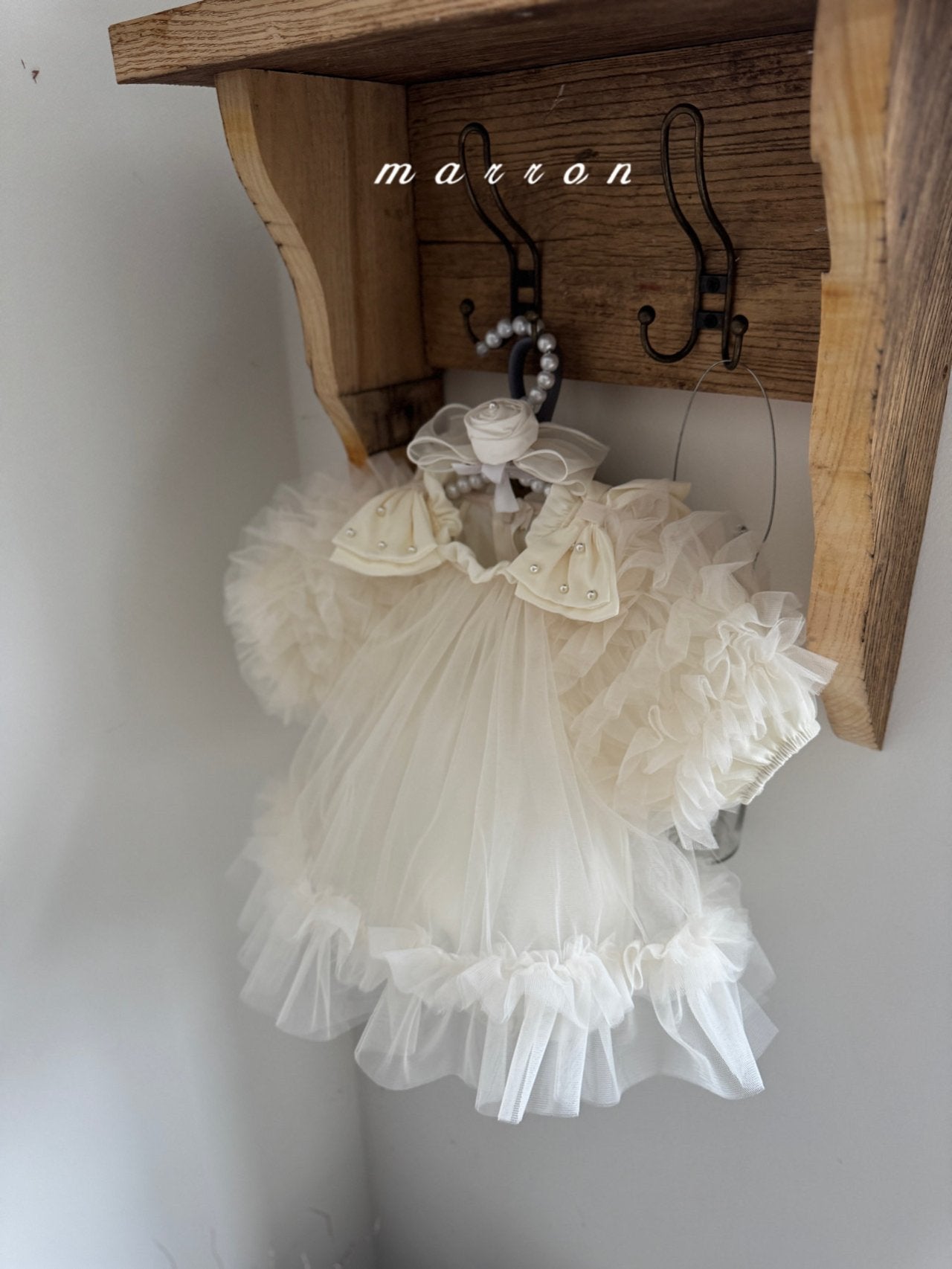 ［marron］Anna shasha ribbon rompers