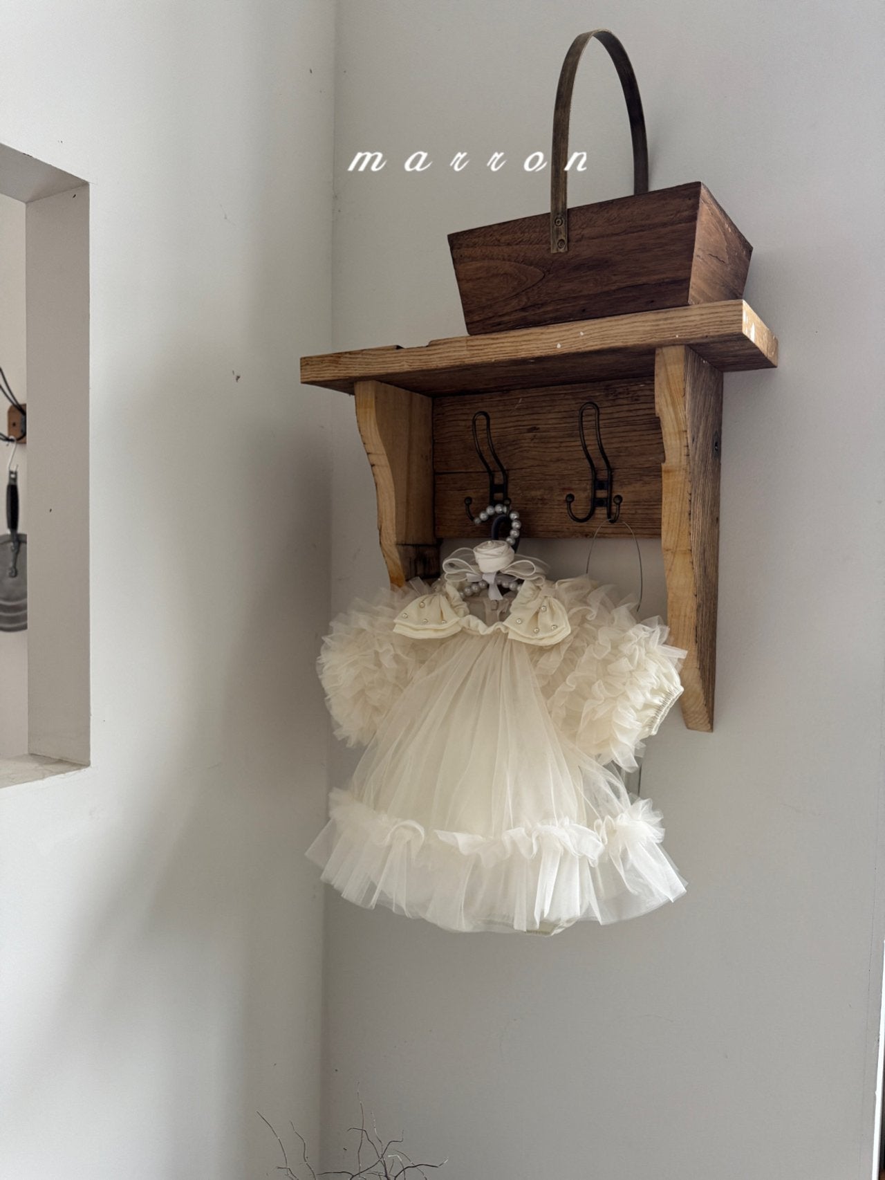 ［marron］Anna shasha ribbon rompers