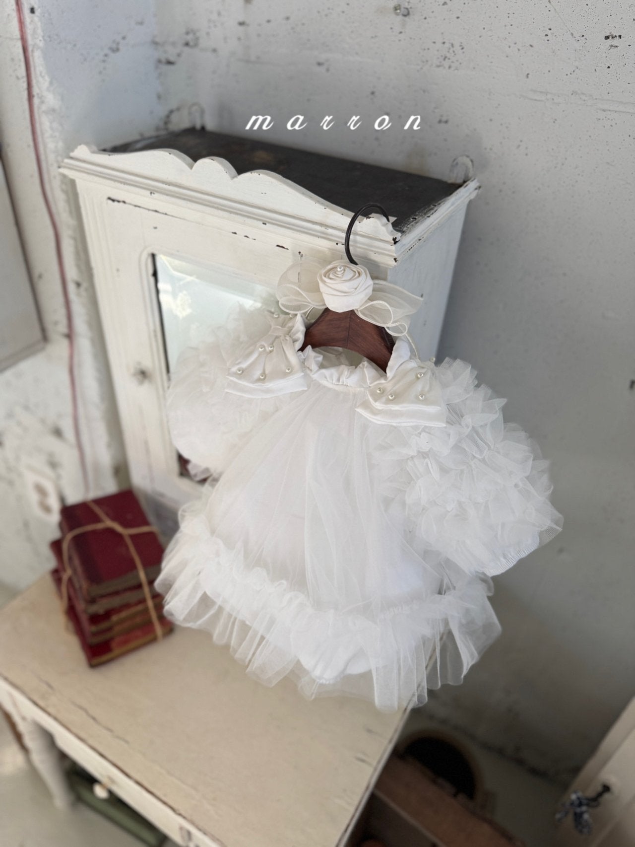 ［marron］Anna shasha ribbon rompers