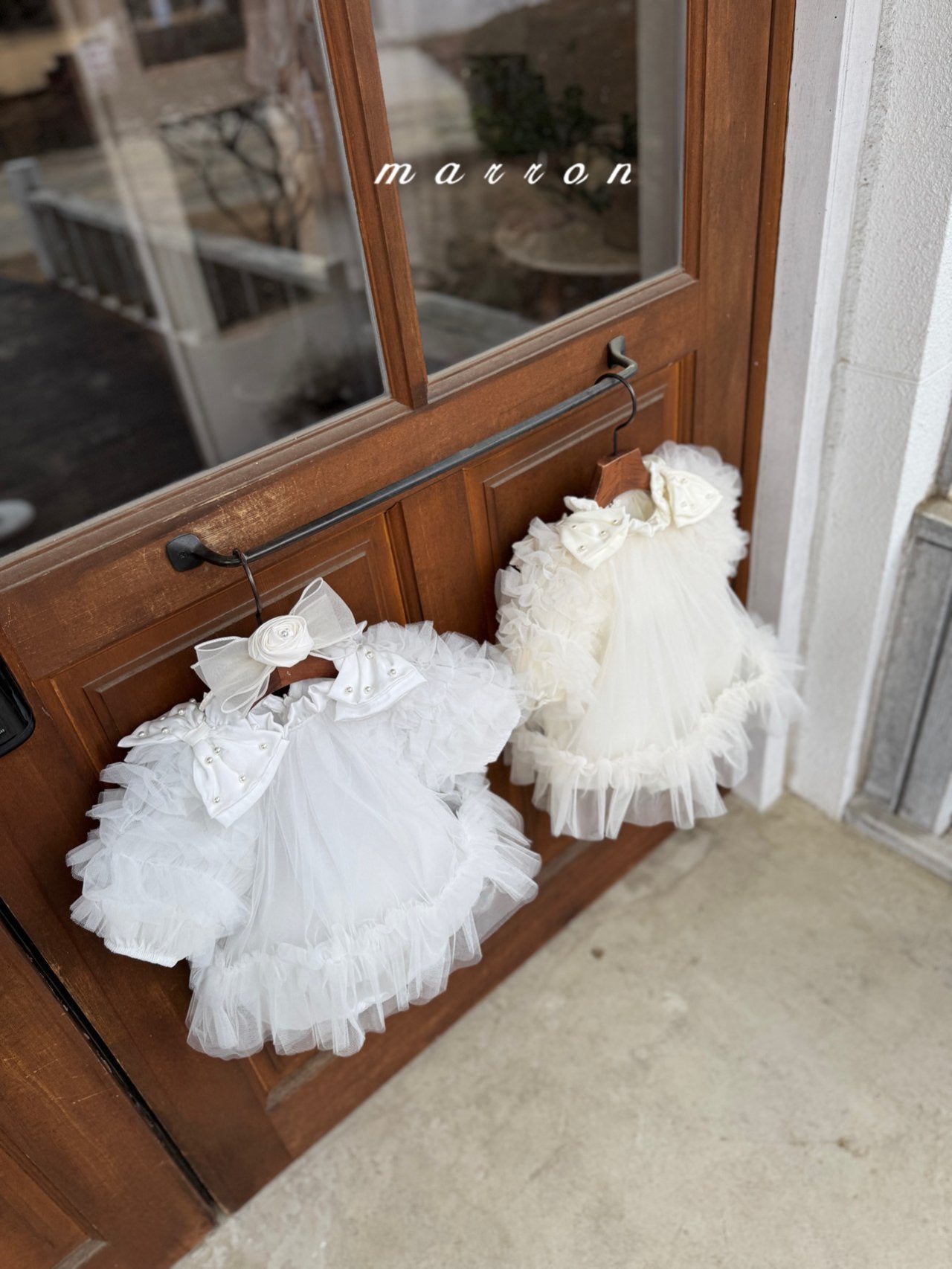 ［marron］Anna shasha ribbon rompers