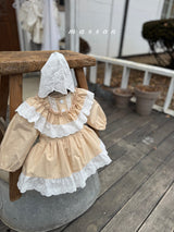 ［marron］Aness lace rompers