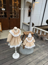 ［marron］Aness lace rompers