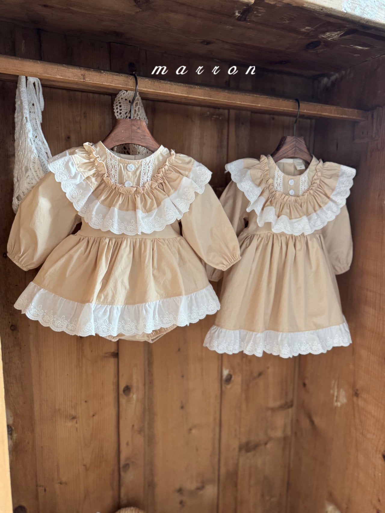 ［marron］Aness lace one-piece