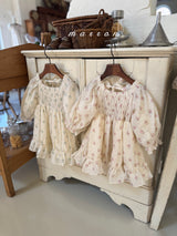 ［marron］Spring flower one-piece