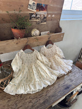 ［marron］Spring flower one-piece