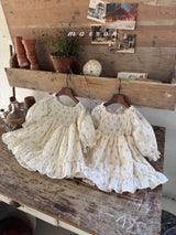 ［marron］Spring flower one-piece