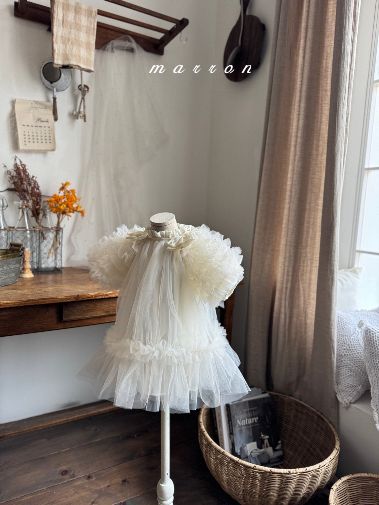 ［marron］Anna shasha ribbon dress