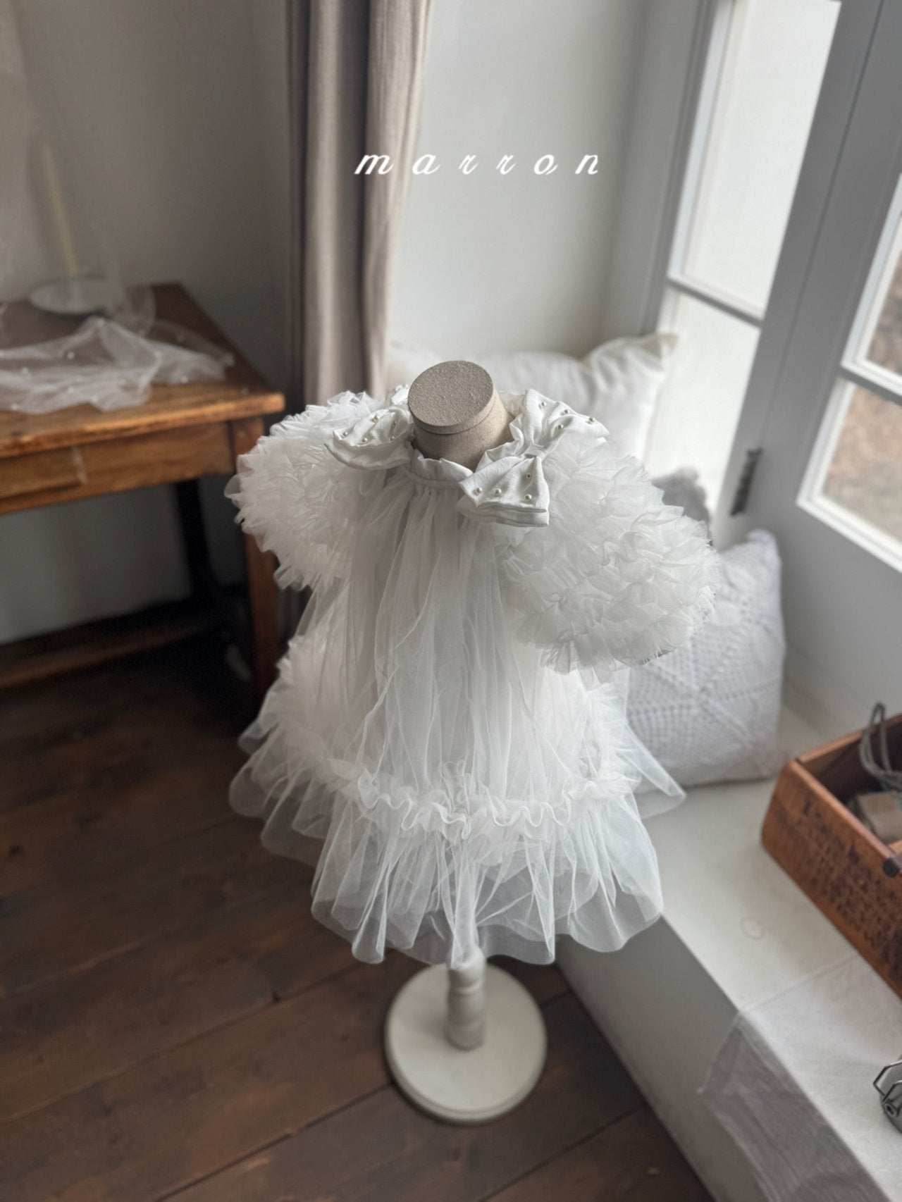 ［marron］Anna shasha ribbon dress