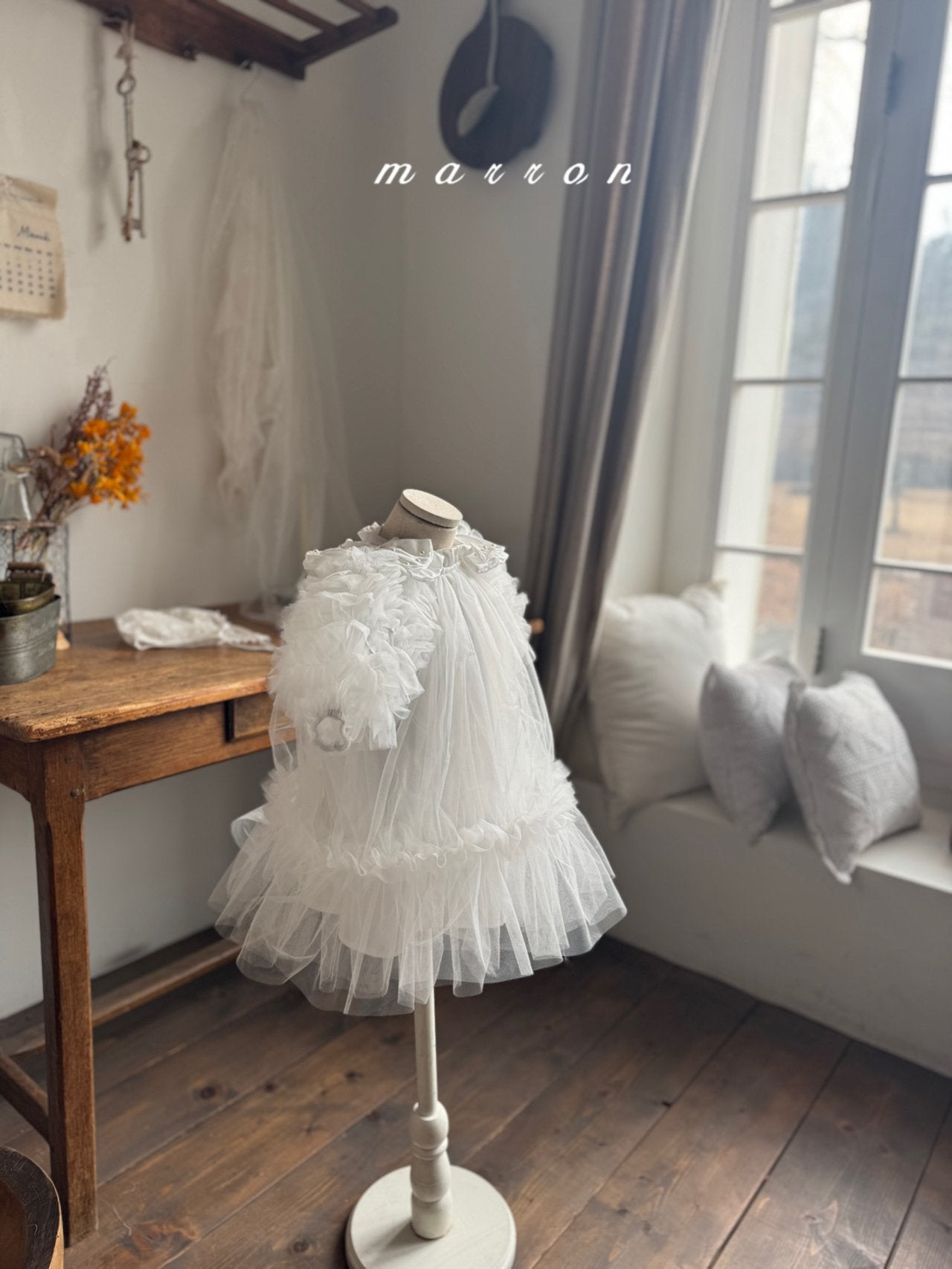 ［marron］Anna shasha ribbon dress