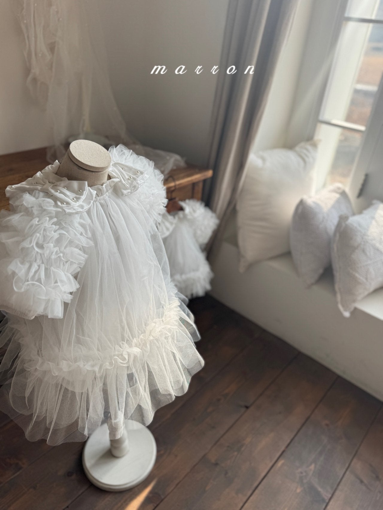 ［marron］Anna shasha ribbon dress