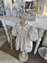 ［marron］Mimosa flower collar one-piece