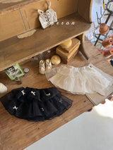 ［marron］Ribbon cancan skirt