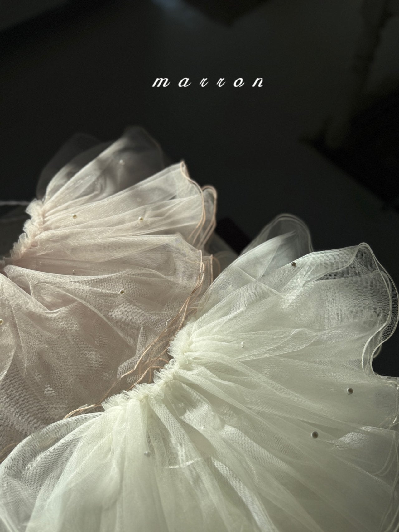 ［marron］Pearl shasha skirt