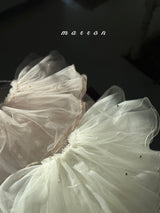 ［marron］Pearl shasha skirt