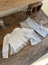 ［marron］Susu ribbon pants