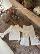 ［marron］Susu ribbon pants