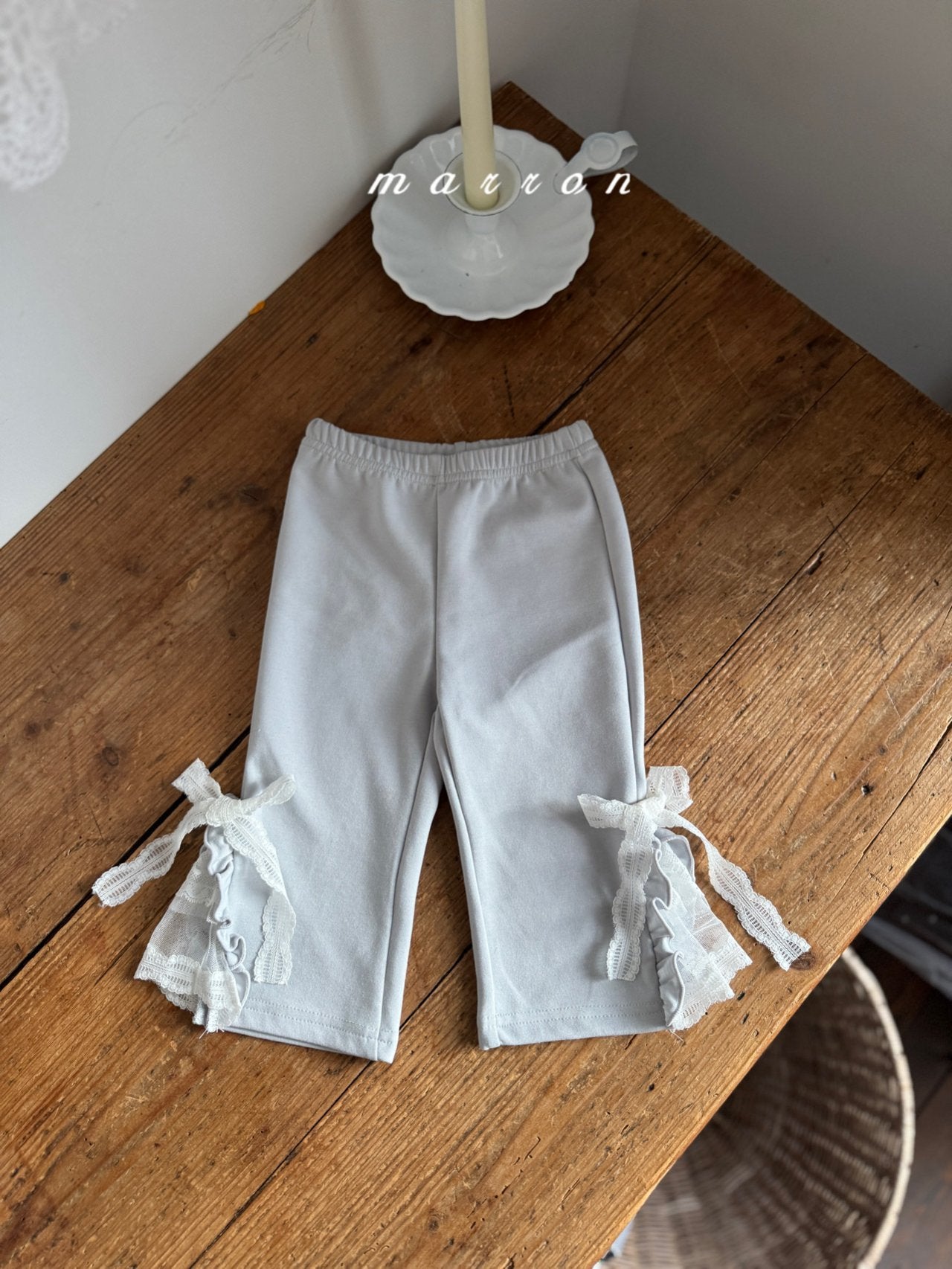 ［marron］Susu ribbon pants