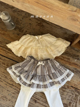 ［marron］Lace tutu leggings skirt