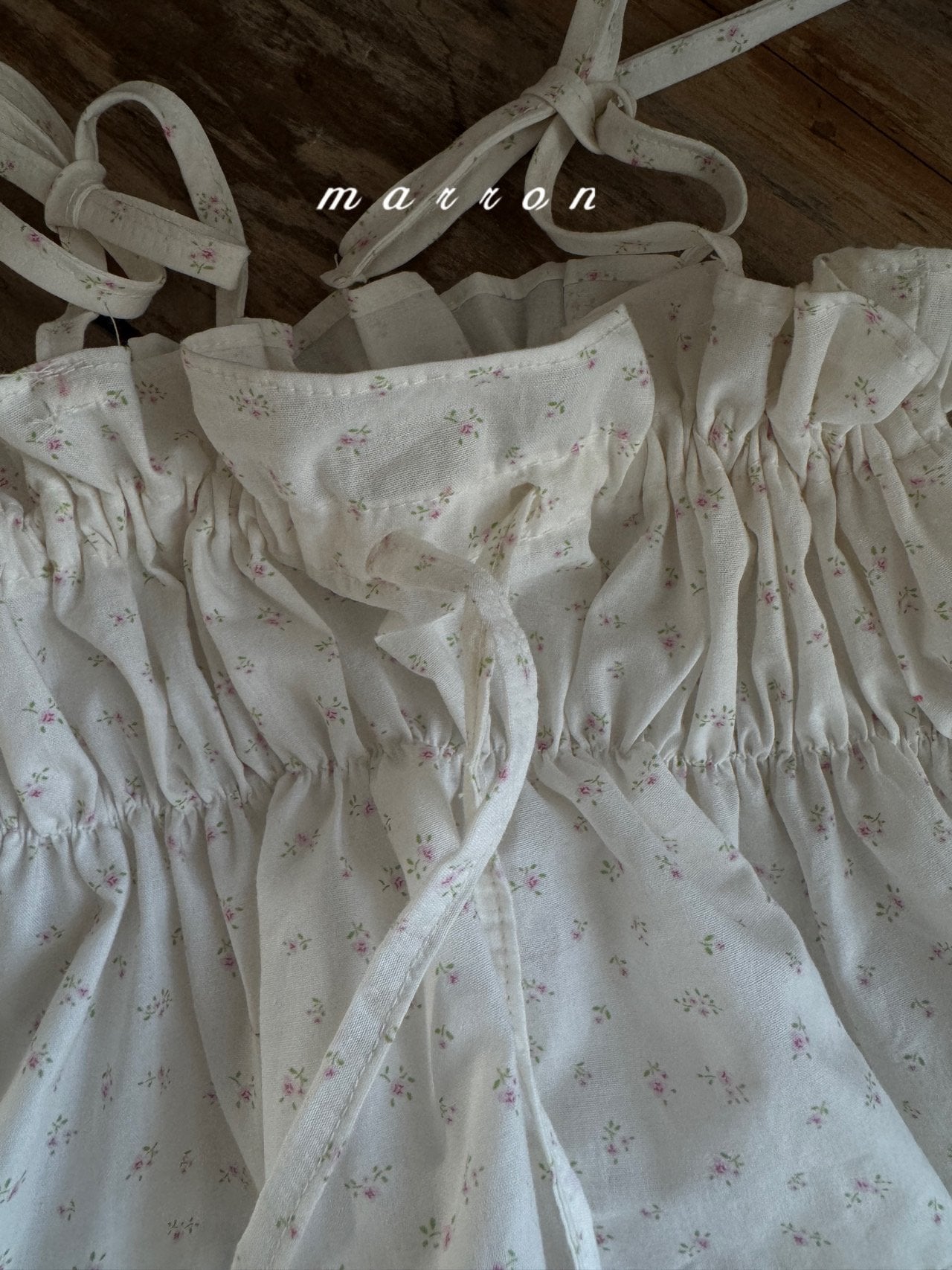 ［marron］Coco shirring bustier