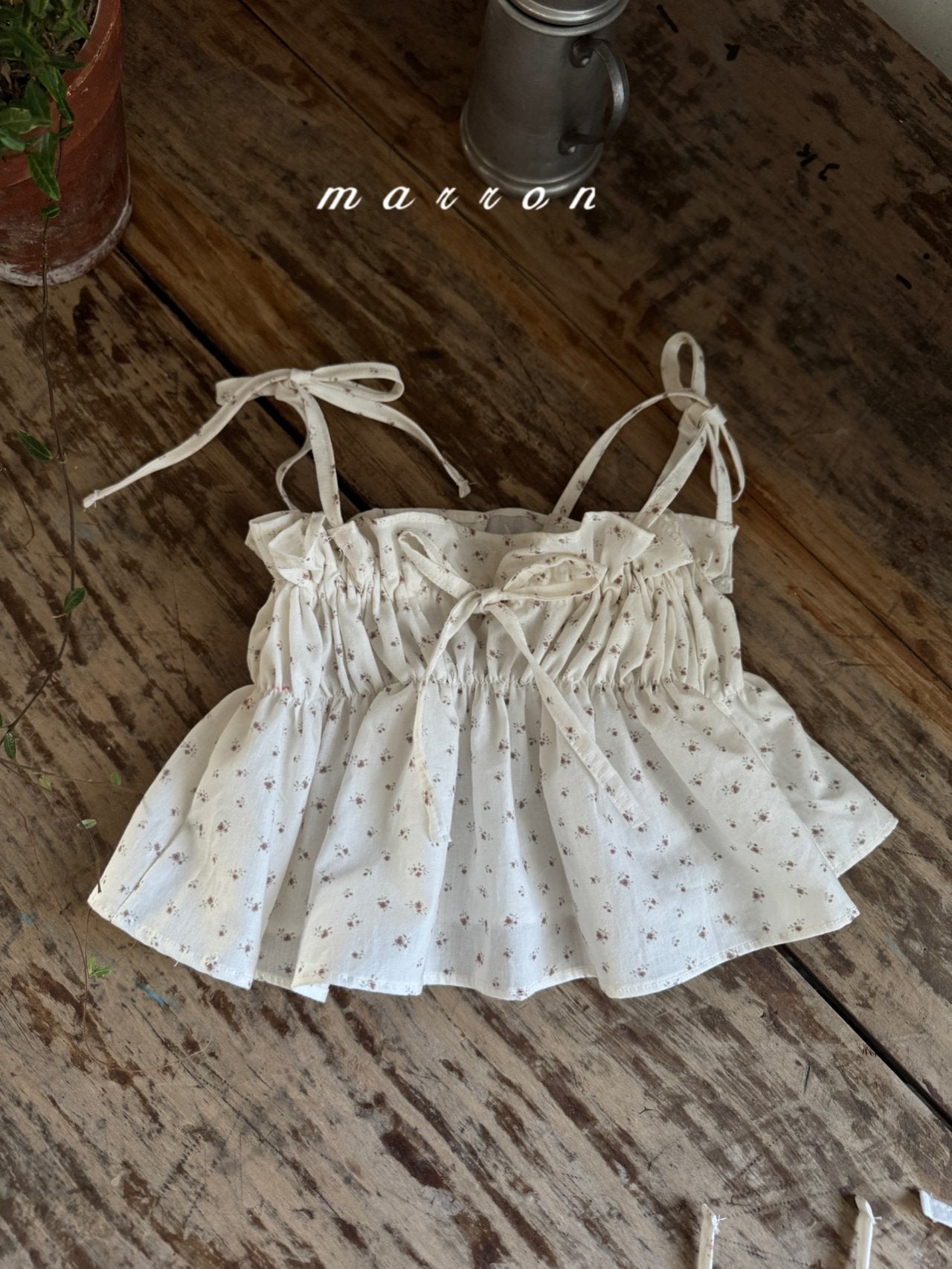 ［marron］Coco shirring bustier