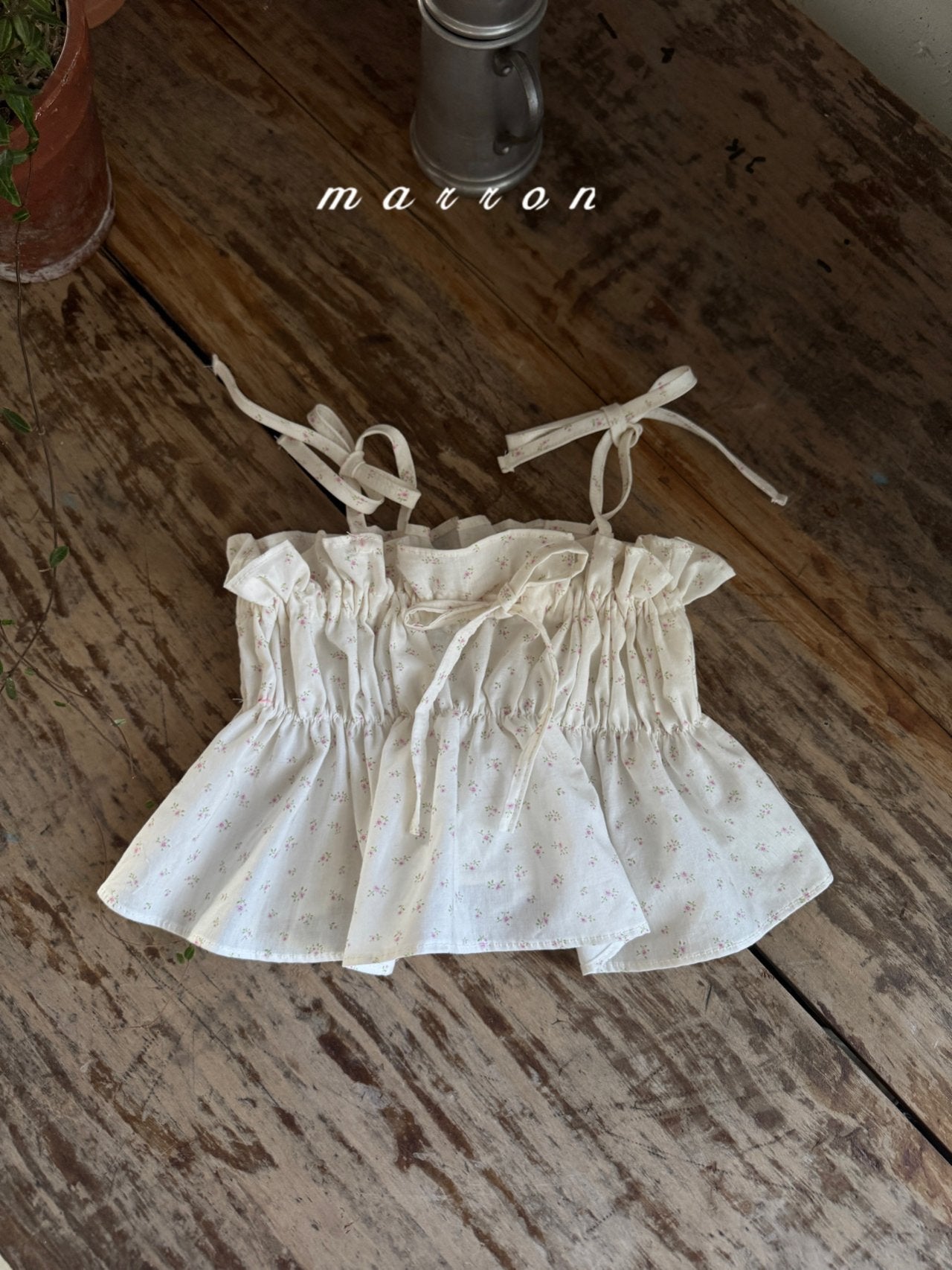 ［marron］Coco shirring bustier