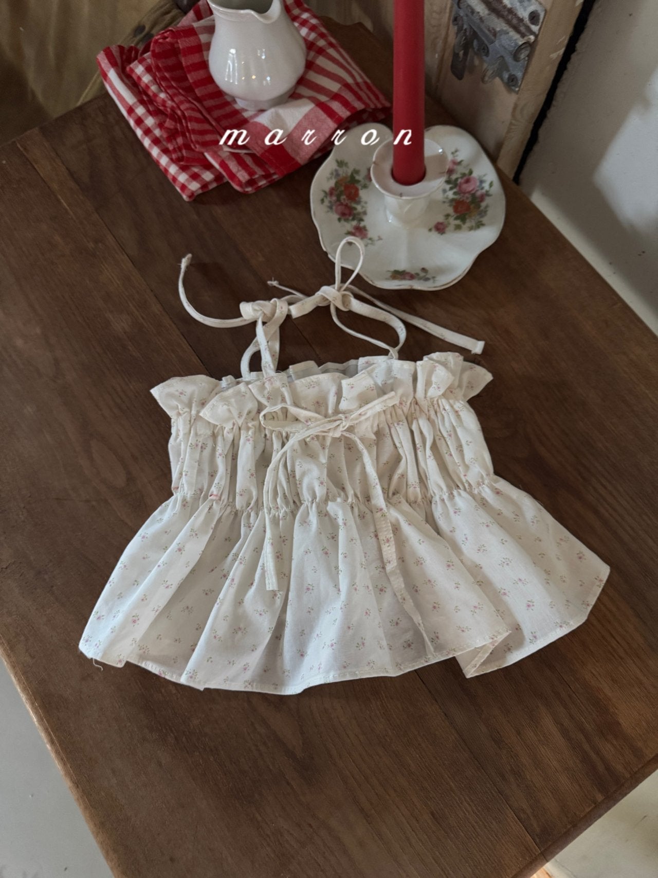 ［marron］Coco shirring bustier